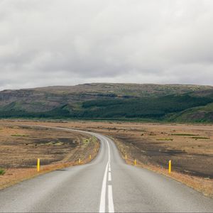 Preview wallpaper road, marking, uplands