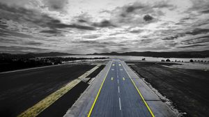 Preview wallpaper road, markings, overcast