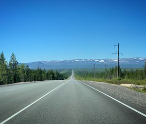 Preview wallpaper road, mountain, asphalt, nature