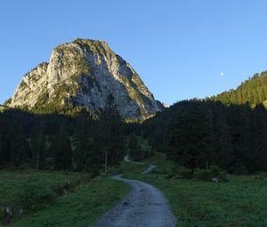 Preview wallpaper road, mountain, forest, landscape, nature