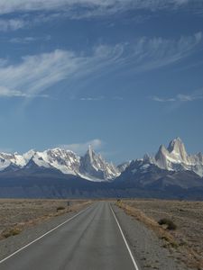 Preview wallpaper road, mountains, foothills, landscape, nature