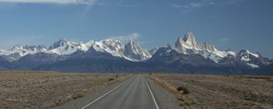 Preview wallpaper road, mountains, foothills, landscape, nature