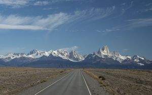 Preview wallpaper road, mountains, foothills, landscape, nature