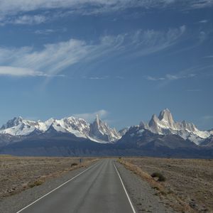 Preview wallpaper road, mountains, foothills, landscape, nature
