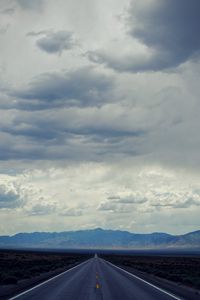 Preview wallpaper road, mountains, horizon, asphalt, marking