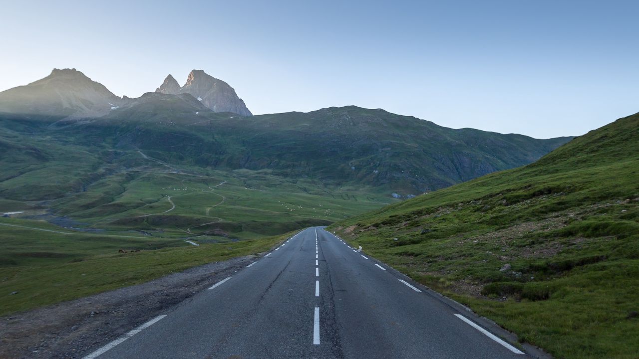 Wallpaper road, mountains, landscape, nature