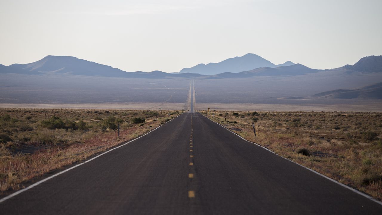 Wallpaper road, mountains, plain, nature