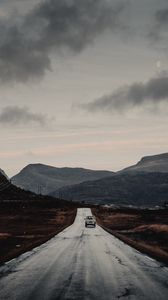 Preview wallpaper road, mountains, ride, hilly, landscape