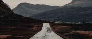 Preview wallpaper road, mountains, ride, hilly, landscape