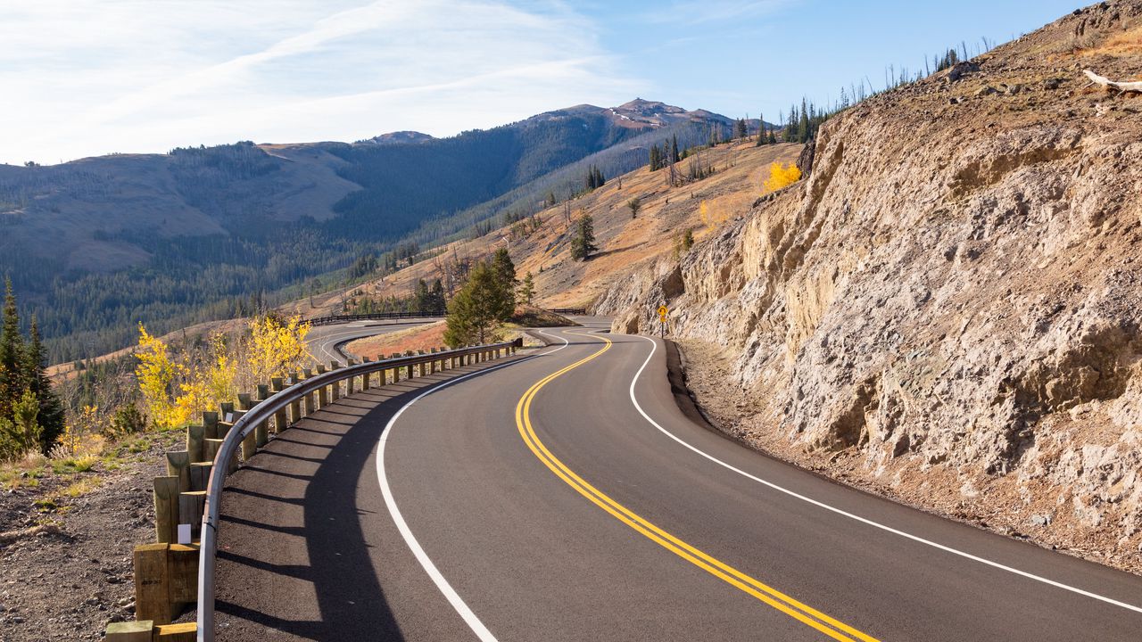 Wallpaper road, mountains, serpentine, landscape