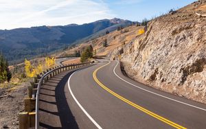 Preview wallpaper road, mountains, serpentine, landscape