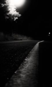 Preview wallpaper road, night, asphalt, light