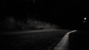 Preview wallpaper road, night, asphalt, light