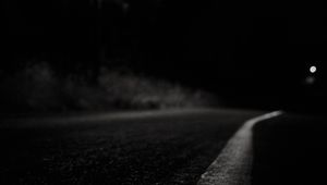 Preview wallpaper road, night, asphalt, light