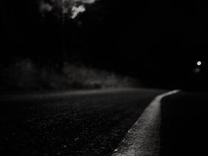 Preview wallpaper road, night, asphalt, light