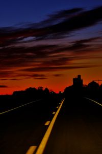 Preview wallpaper road, path, horizon, clouds, sunset