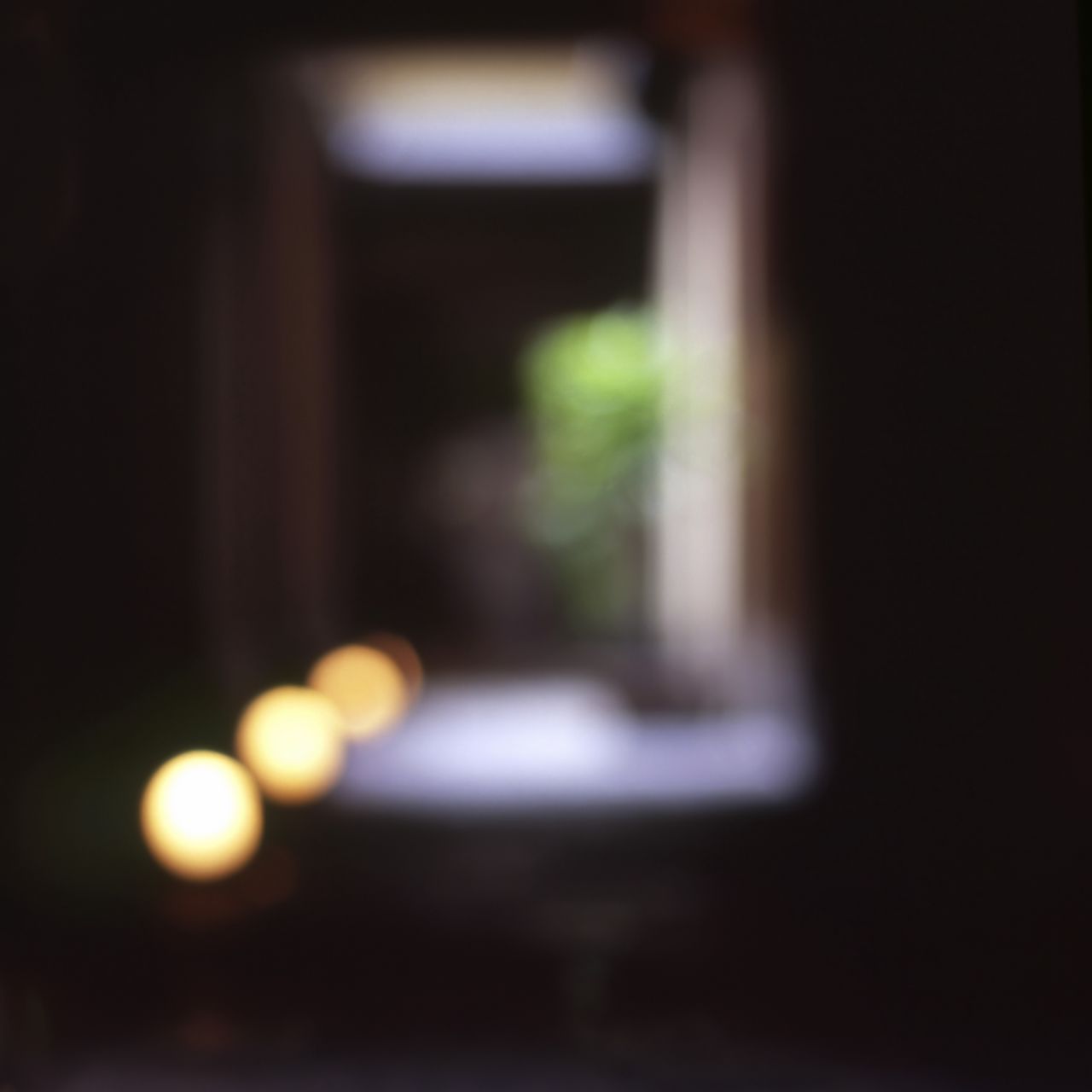 1280x1280 Wallpaper road, paving stones, tunnel, blur