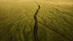 Preview wallpaper road, relief, aerial view, land