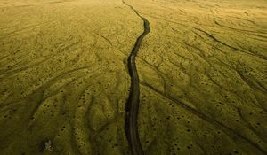 Preview wallpaper road, relief, aerial view, land