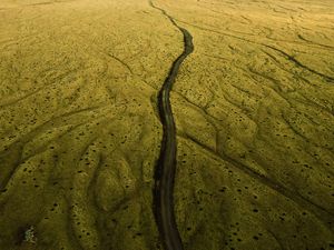 Preview wallpaper road, relief, aerial view, land