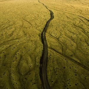 Preview wallpaper road, relief, aerial view, land