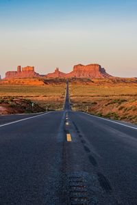 Preview wallpaper road, rocks, canyon, bushes, desert