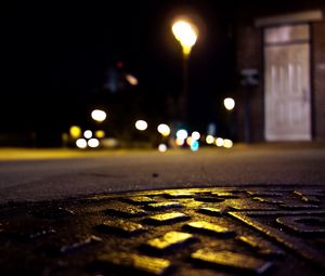 Preview wallpaper road, rocks, night