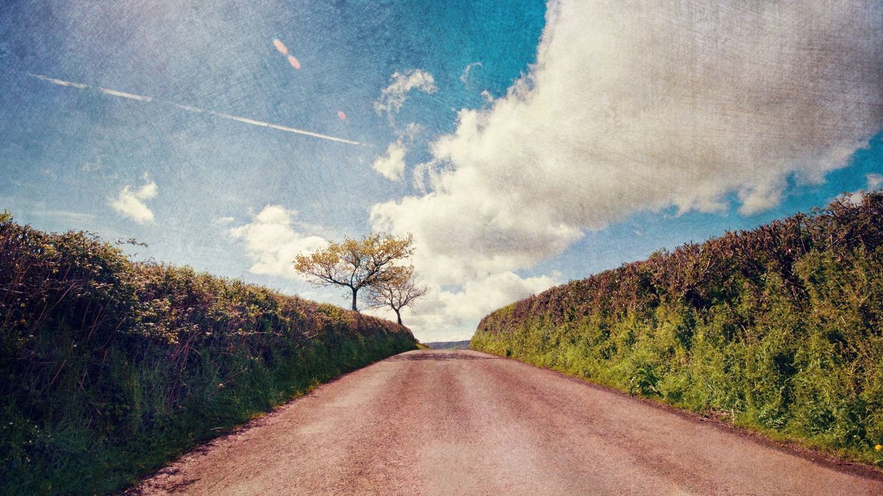 Wallpaper road, sky, marking