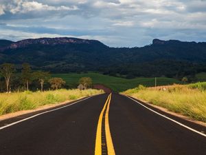 Preview wallpaper road, sky, marking