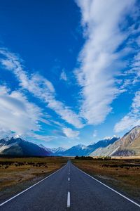 Preview wallpaper road, sky, path, marking