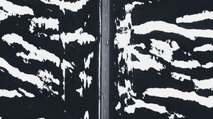 Preview wallpaper road, snow, aerial view, zebra