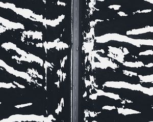 Preview wallpaper road, snow, aerial view, zebra