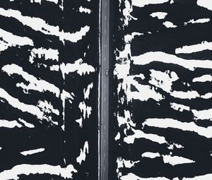 Preview wallpaper road, snow, aerial view, zebra