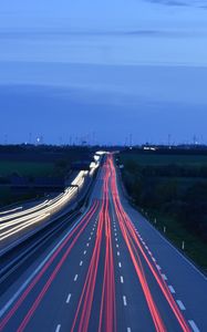 Preview wallpaper road, traffic, evening