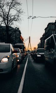 Preview wallpaper road, transportation, traffic jam, traffic, rush hour