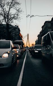 Preview wallpaper road, transportation, traffic jam, traffic, rush hour