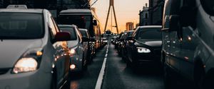 Preview wallpaper road, transportation, traffic jam, traffic, rush hour