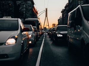 Preview wallpaper road, transportation, traffic jam, traffic, rush hour