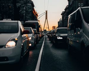 Preview wallpaper road, transportation, traffic jam, traffic, rush hour