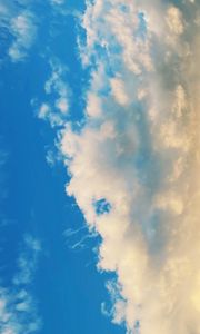 Preview wallpaper road, trees, clouds, nature