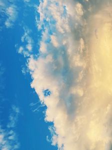 Preview wallpaper road, trees, clouds, nature