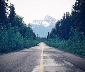 Preview wallpaper road, trees, forest, marking