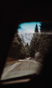 Preview wallpaper road, trees, landscape, view, nature