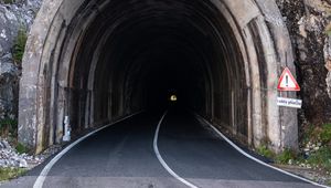 Preview wallpaper road, tunnel, darkness