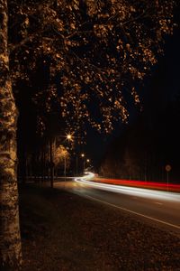 Preview wallpaper road, turn, bend, light, long exposure, dark