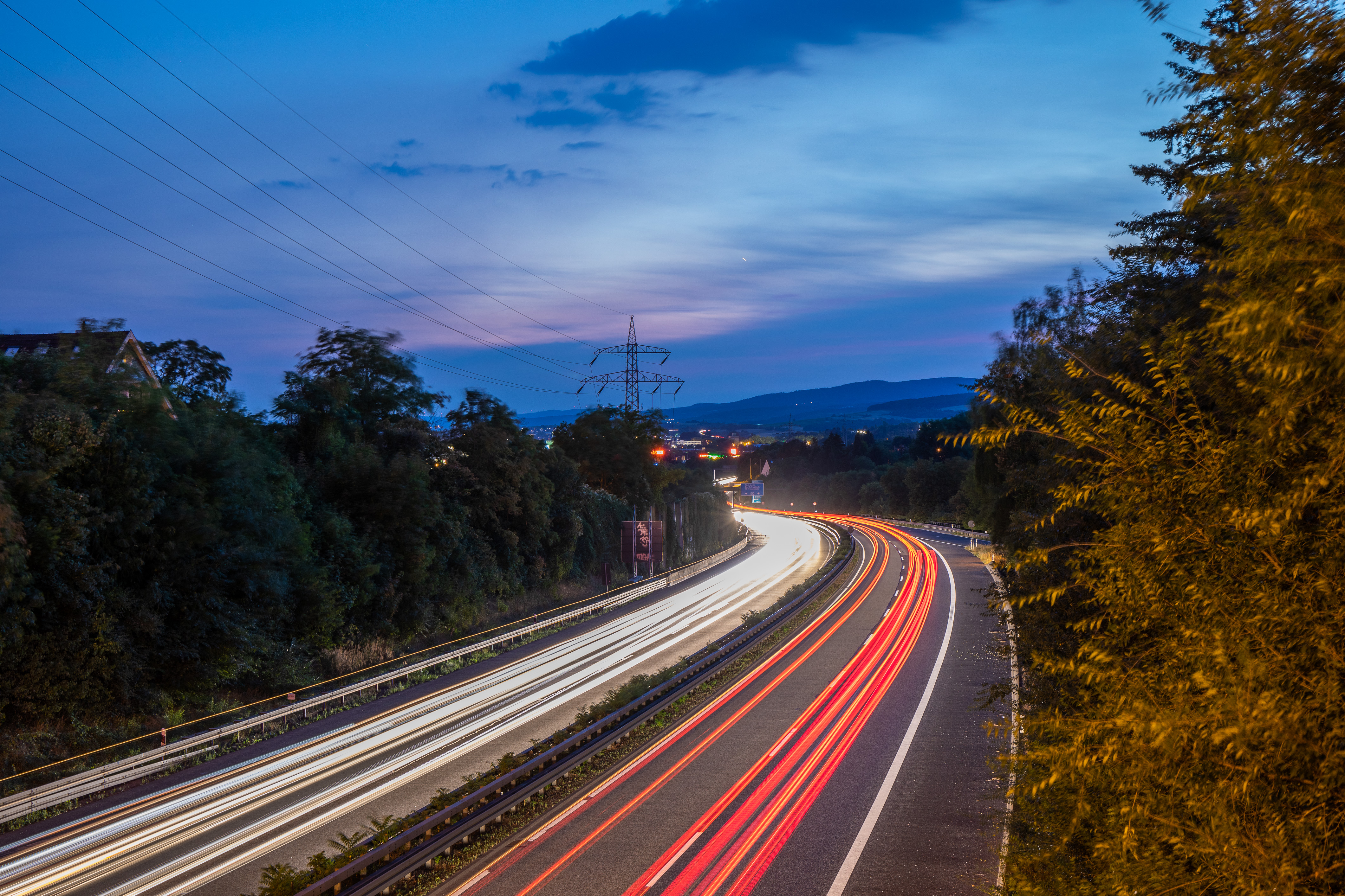 Turning road