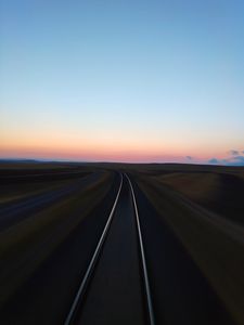 Preview wallpaper road, turn, speed, direction, horizon