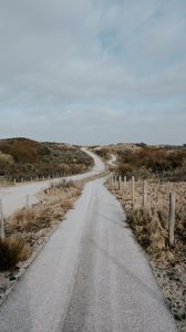 Preview wallpaper road, winding, hills, landscape, nature