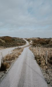 Preview wallpaper road, winding, hills, landscape, nature