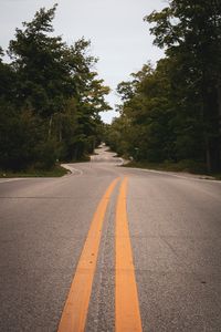 Preview wallpaper road, winding, marking, distance, trees